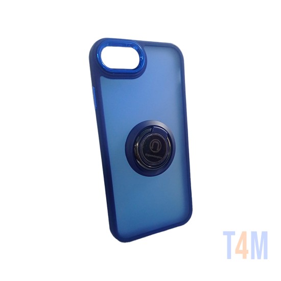 Capa com Anel de Suporte para Apple iPhone 7 Plus/8 Plus Azul Fumado